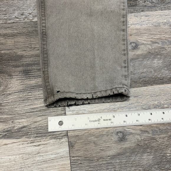 Vintage 90s Levis 550 Gray‎ Mens 34x33 Relaxed Straight Denim Jeans USA Red Tab - Picture 13 of 14